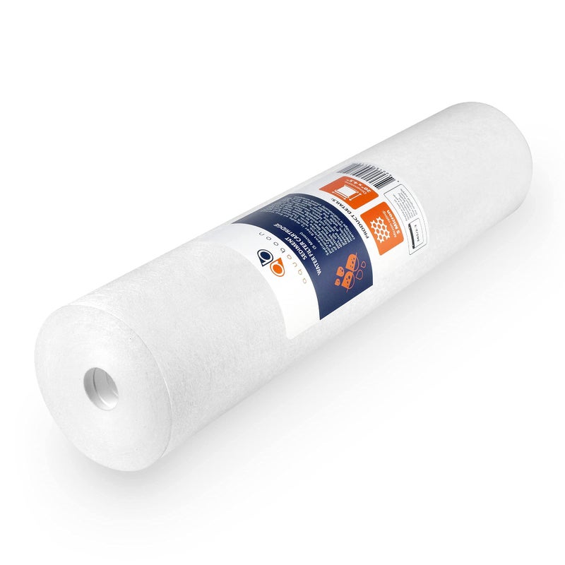 Aquaboon 5 Micron 20 x 4.5 Water Filter Cartridges Set of 2, Whole House Water Filter Replacements for 2-Stage Sediment & Chlorine, Odors Reduction - Image 3